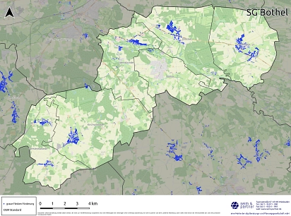 Karte: Ausbaugebiet SG Bothel